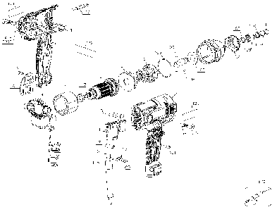 Exploded Diagram A Diagram and Parts List for PCE201LW Type 1 Porter Cable Impact Driver